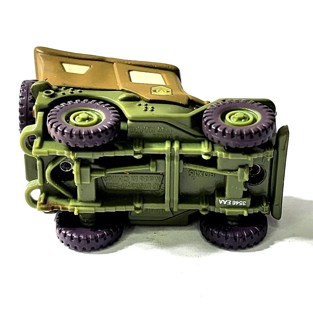 Disney Pixar Cars Sarge Jeep Mattel Green Diecast Toy Vehicle Series 1 41WW2
